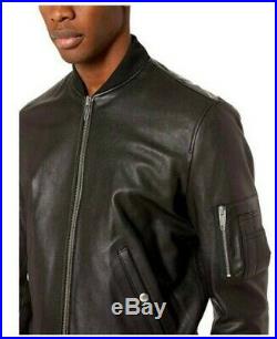 -40% NWT BLOUSON / VESTE THE KOOPLES Leather Jacket MEDIUM RRP800
