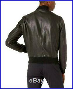 -40% NWT BLOUSON / VESTE THE KOOPLES Leather Jacket MEDIUM RRP800