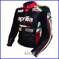 APRILIA Vetement En Cuir Motobike Hommes Biker Cuir Veste Moto Cuir Veste 48,52