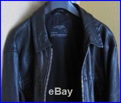 All Saints Veste Blouson Cuir noir L -XL Black leather Jacket
