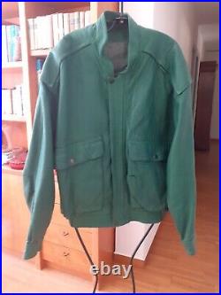 Anthony DELON blouson cuir vert Taille XL