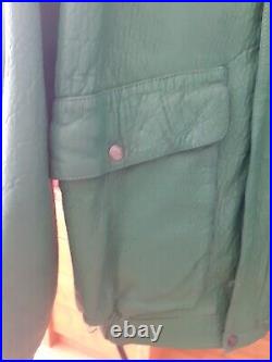 Anthony DELON blouson cuir vert Taille XL
