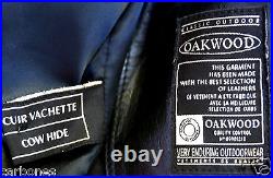 Authentique belle Veste en Cuir OAKWOOD blouson neuf XL noir homme perfecto new