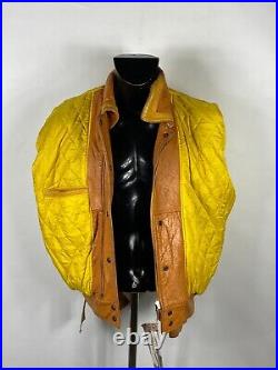 Avirex Vintage Blouson D'Aviateur en Cuir Grand Homme Veste Leather Taille