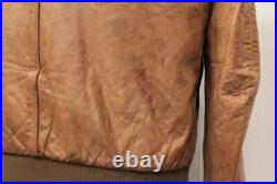 BALLY Veste blouson cuir marron vintage (66719)