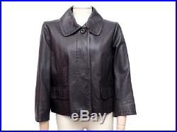 Blouson Bui De Barbara Bui Femme 42 L Veste En Cuir Noir Black Jacket Coat 1445