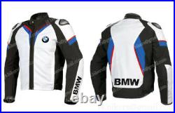 BMW Veste Motard en Cuir Courses Veste en Cuir de Motard Veste en Cuir de Moto