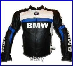 BMW Veste en Cuir de Moto Courses Hommes MOTOGP Vestes de Motard en Cuir 46-60