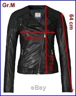 BOGNER Jeans Alicia Veste en cuir/blouson motard, taille XS, S, M, L, XL WOW