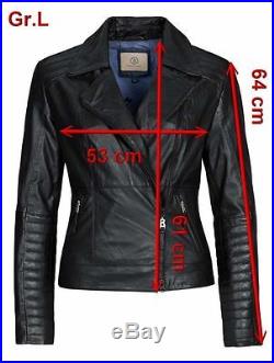 BOGNER Jeans GILDA Veste en cuir/Blouson motard, Gr. L NEUF (6043 400)
