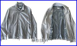 BRUNELLO CUCINELLI Perforated Leather Safari Jacket Blouson Caban Haut Veste M