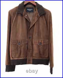 Blouson CUIR HACKETT Neuf Taille S Marron