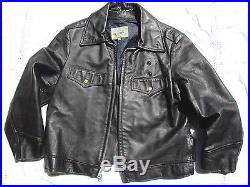 Blouson Cuir Blauer 44us Veste Police Boston Horsehide Leather Jacket Lederjacke
