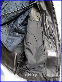 Blouson Cuir Blauer 44us Veste Police Boston Horsehide Leather Jacket Lederjacke