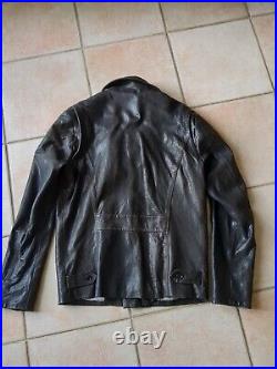 Blouson Cuir Diesel Black Gold Leather Jacket
