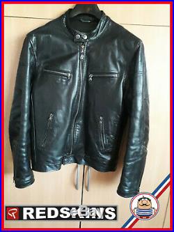 Blouson Cuir Homme Redskins Noir Casual Motard Redskins Comme Neuf Taille M