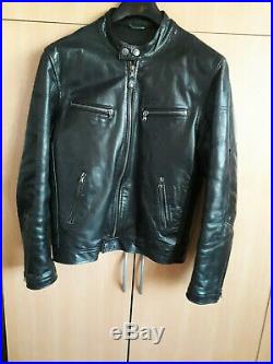 Blouson Cuir Homme Redskins Noir Casual Motard Redskins Comme Neuf Taille M