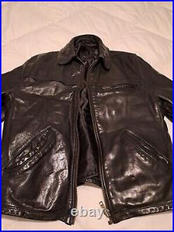 Blouson Cuir Homme vintage Noir Taille S OAKWOOD superbe état doublure amovible