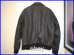 Blouson Cuir Marron Vintage Marlboro Classics, Taille XL (voir L)