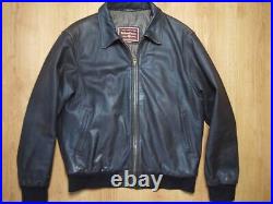 Blouson Cuir Marron Vintage Marlboro Classics, Taille XL (voir L)