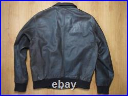 Blouson Cuir Marron Vintage Marlboro Classics, Taille XL (voir L)