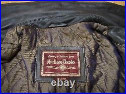 Blouson Cuir Marron Vintage Marlboro Classics, Taille XL (voir L)