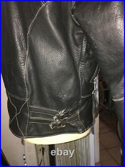 Blouson Cuir Perfecto LOUIS Leather Highway Taille M Pour Biker