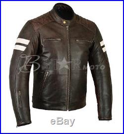 Blouson En Cuir Moto, Vintage, Cafe Racer, Biker Jacket, Motorrad, Chopper Veste