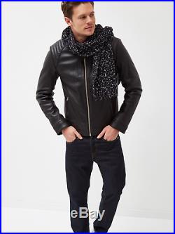 Blouson En Cuir Schott Homme XL 56 58 Veste Marron Leather Jacket Coat