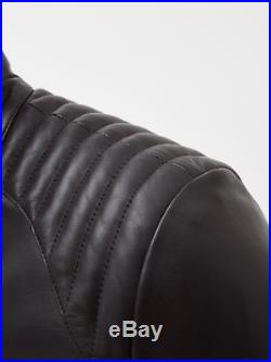 Blouson En Cuir Schott Homme XL 56 58 Veste Marron Leather Jacket Coat