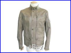 Blouson Matchless XL L 50 Fr Veste En Cuir Beige Manteau Leather Jacket 1400