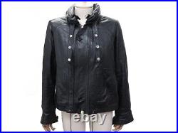 Blouson Saint Laurent 458015 Veste 40 38 M En Cuir Agneau Noir Coat Jacket 4500