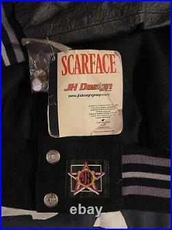 Blouson Teddy Jacket Vintage Collector Rare JH Design Scarface Tony Montana Neuf