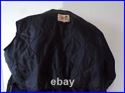 Blouson/Veste Homme/Blue Spencer Cuir Véritable/T L. Coupe Aviateur