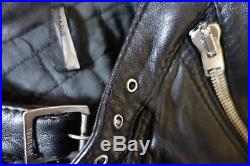 Blouson Veste Jacket DIOR HOMME Justice Cuir Leather Navigate Sz 46 S M Zip FW07