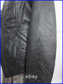 Blouson Veste Perfecto Liviana Conti En Cuir Noir Leather Jacket T38 42 It Neuf