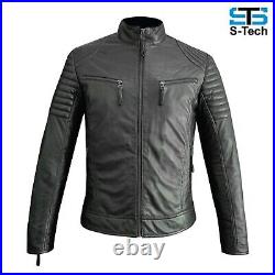 Blouson Veste en Cuir pour Homme Stechmoto ST 1520 Brk Black Panther