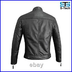 Blouson Veste en Cuir pour Homme Stechmoto ST 1520 Brk Black Panther