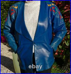 Blouson Vintage Cuir Jc Jitrois Taille L/42 /giacca/chaqueta/jacket Leather
