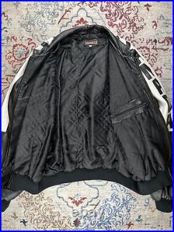 Blouson bomber en cuir vintage Canada leather jacket