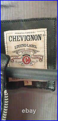 Blouson cuir Chevignon Legend label noir Taille L
