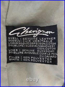 Blouson cuir Chevignon vintage XXL