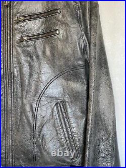 Blouson cuir Pépé Jeans. Gris. Taille S/M (taille grand). Neuf