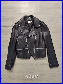 Blouson cuir femme Saint Laurent