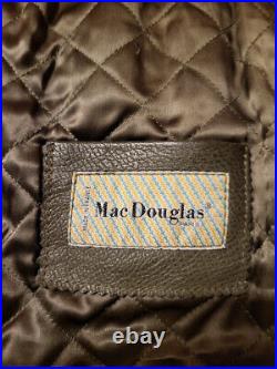 Blouson cuir gréné Mac Douglas Armée Suédoise vert bronze T52