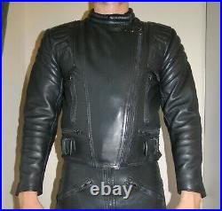 Blouson cuir look moto S Leather jacket biker S