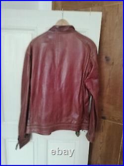 Blouson cuir pour Homme Marron, Taille XXL