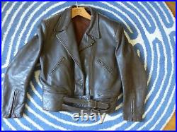 Blouson de moto français 1950 Vintage leather Jacket Perfecto