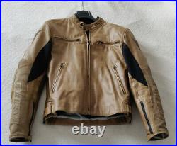 Blouson en cuir Dainese -veste moto camel style vintage motorcycle jacket