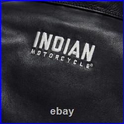 Blouson en cuir Indian Motorcycle Cafe Racer Homme NOIR & ROUGE, Taille